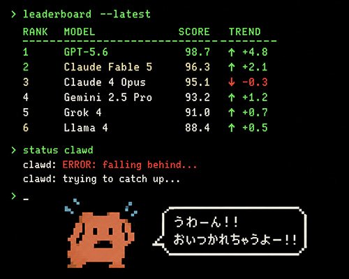 GPT 5.6 SolがClawdちゃんを追い上げ！